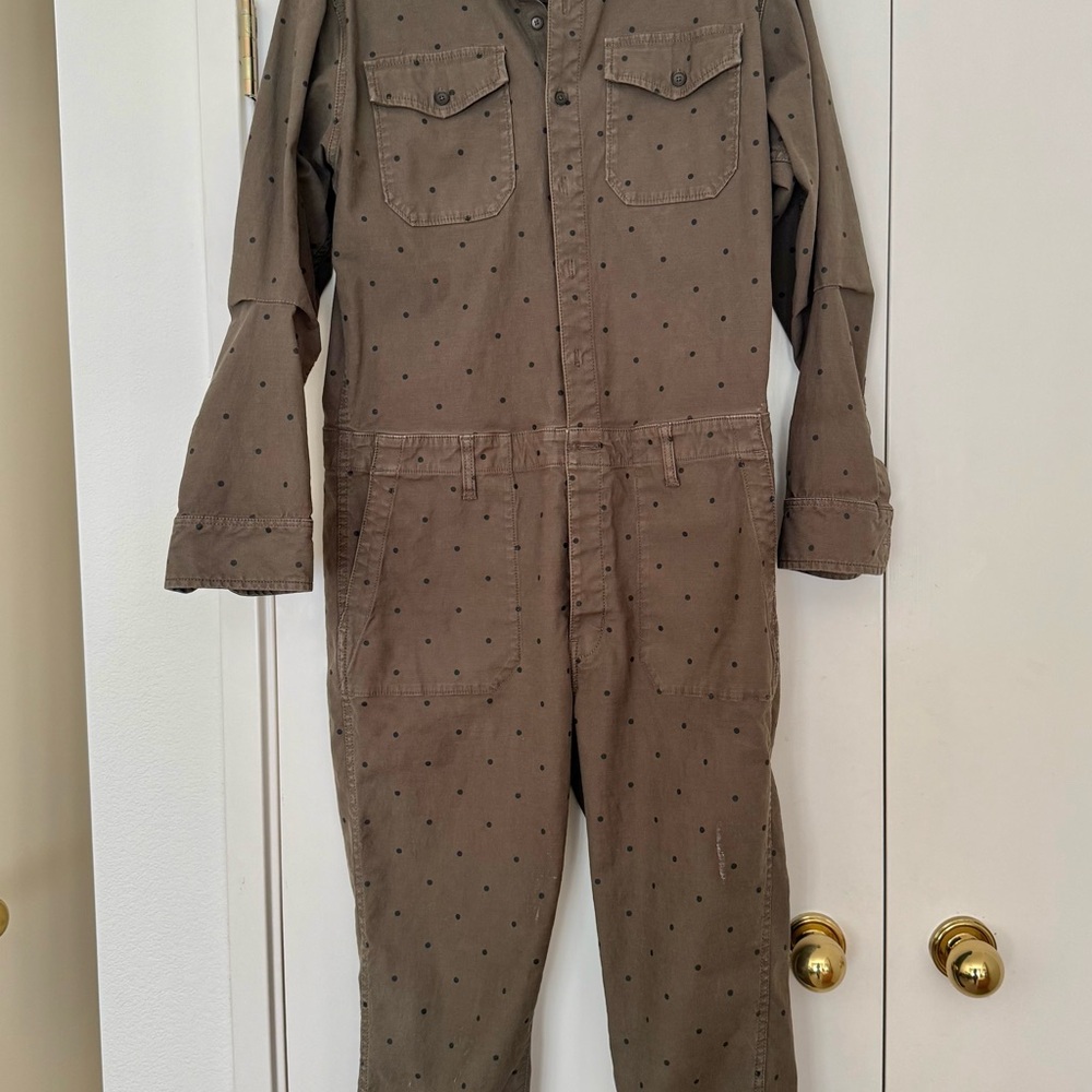 Brown Polka Dot Jumpsuit
